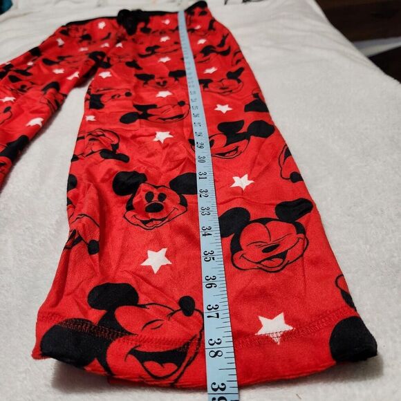 Mickey Mouse Pajama Pants Women Size Small Red Color Soft New. - Picture 4 of 8